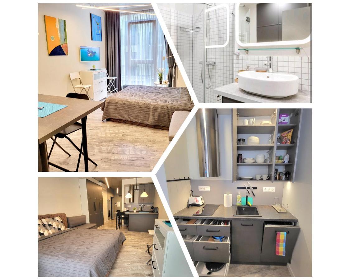 Happy Inn Laime Studio, Self Check-In-24-7, A-C, Parking-In-The-Underground-Garage Vilnius Bagian luar foto